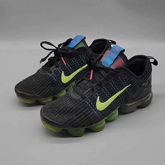 Nike vapormax flyknit black green (XP) - Picture 2 of 9